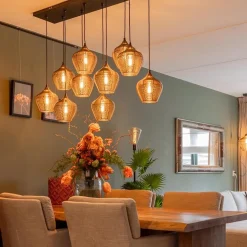 Grote landelijke hanglamp 10-lichts antiek brons Alvaro></noscript>Straluma Best