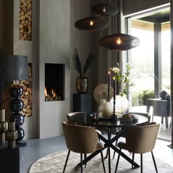 Grote Light and Living hanglamp Bahoto mat zwart></noscript>Straluma Discount