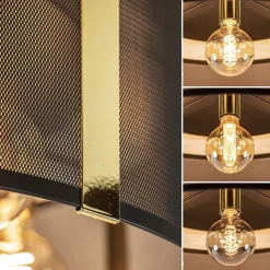 Grote ronde plafondlamp zwart gaas met goud></noscript>Straluma Clearance