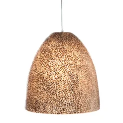 Grote schelpen hanglamp bruin goud>Straluma