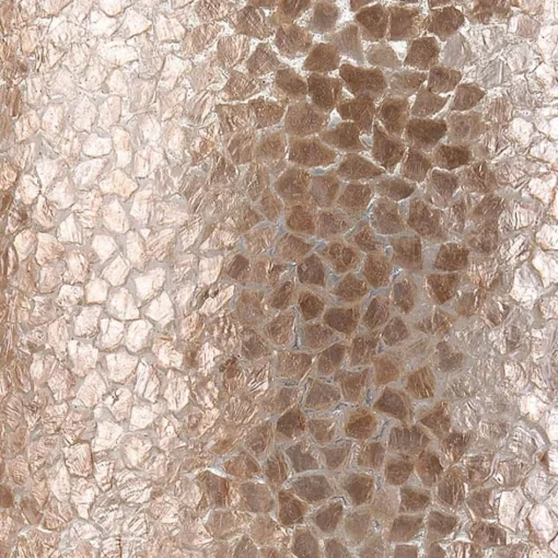 Grote schelpen wandlamp bruin met goud 60 cm>Straluma Online