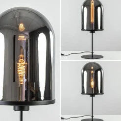Grote tafellamp Maverick mat zwart met smoke glas></noscript>Straluma Best