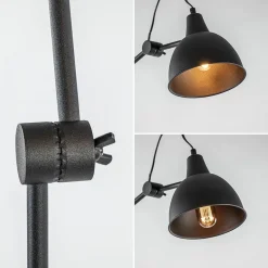 Grote vloerlamp retro mat zwart verstelbaar></noscript>Straluma Outlet