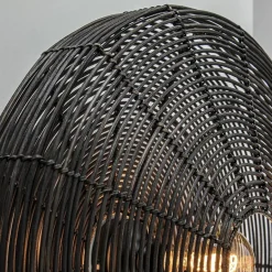Grote wandlamp Mataka donker bruin rotan inclusief snoer><noscript><img width=