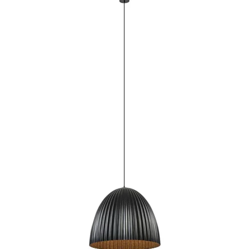 Grote XL hanglamp relief zwart met goud>Straluma Outlet