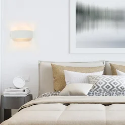 Half ronde wandlamp wit met goud></noscript>Straluma