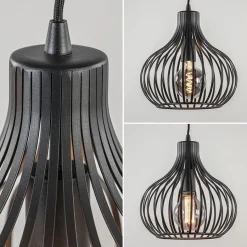 Hanglamp Aglio 28cm 3L op balk zwart></noscript>Straluma Online