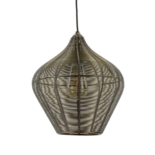 Hanglamp Alvaro 27cm antiek brons>Straluma Hot