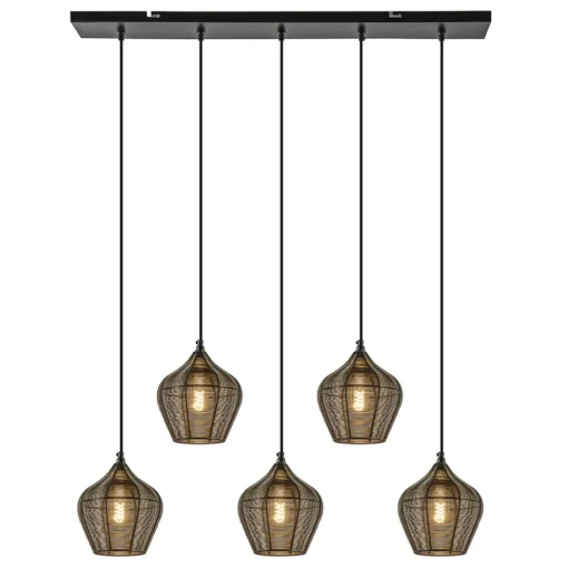 Hanglamp Alvaro 5-lichts antiek brons>Straluma Best