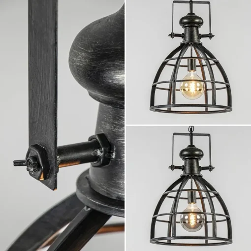 Hanglamp Amy zwartstaal industrieel>Straluma Best