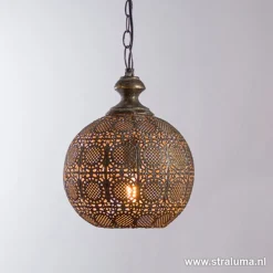 Hanglamp Ananya antiek brons>Straluma