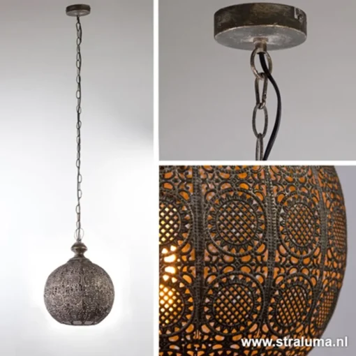Hanglamp Ananya antiek brons>Straluma
