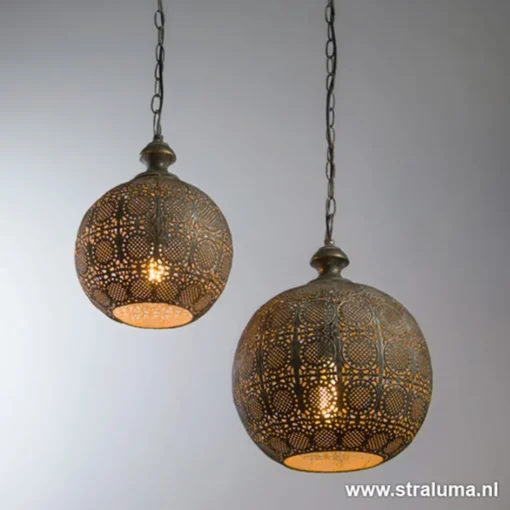 Hanglamp Ananya antiek brons>Straluma