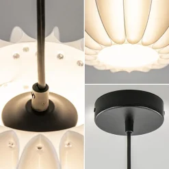 Hanglamp Arena 1L 30cm zwart/kap wit><noscript><img width=