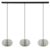 Hanglamp Arena 3L op balk zwart/kap wit>Straluma Best