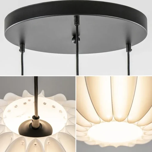 Hanglamp Arena 3L rond zwart/kap wit>Straluma New