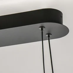 Hanglamp Ascoli ovaal zwart/matgoud><noscript><img width=