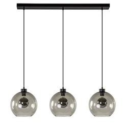 Hanglamp balk 3L smoke bolglas>Straluma Clearance