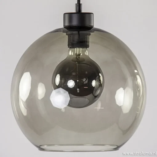 Hanglamp balk 3L smoke bolglas>Straluma Clearance