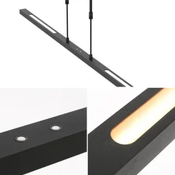 Hanglamp Bande zwart 122cm 2xdim cct></noscript>Straluma Hot