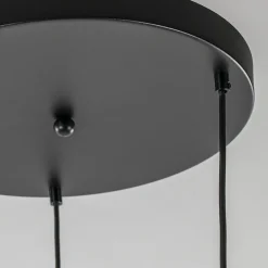 Hanglamp Bella 3L rond zwart+smoke glas></noscript>Straluma Best