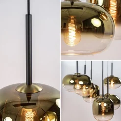 Hanglamp Bellini 6L zwart/gradient gold></noscript>Straluma Online
