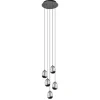 Hanglamp Black Egg 5L rond zwart/helder>Straluma Sale