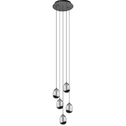 Hanglamp Black Egg 5L rond zwart/helder>Straluma Sale