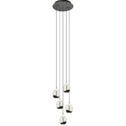 Hanglamp Black Egg 5L rond zwart/helder>Straluma Sale