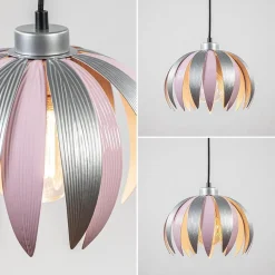 Hanglamp bloem kinderkamer grijs/roze></noscript>Straluma Discount