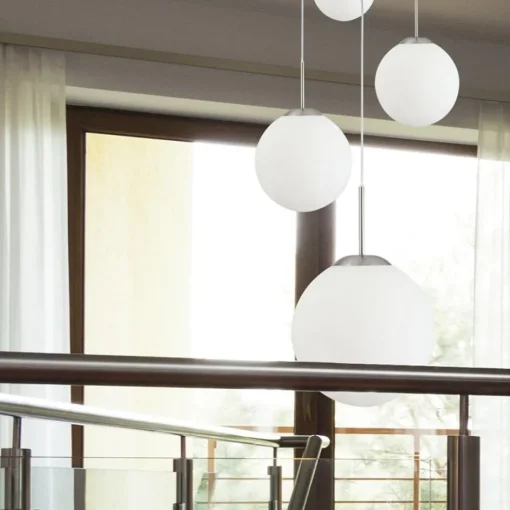 Hanglamp bol Bollique 5x glas wit>Straluma Discount