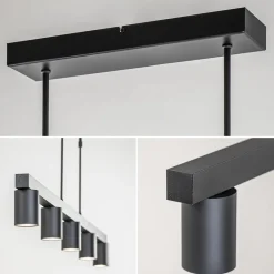 Hanglamp Bounce 5L tube spot zwart><noscript><img width=