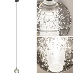 Hanglamp Bubbles 1L zwart/helder dtw></noscript>Straluma Clearance