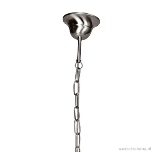 Hanglamp Capri staal/glas woonkamer>Straluma Online