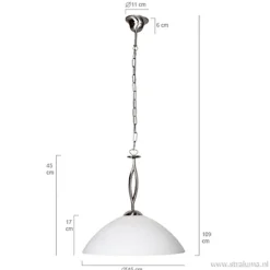 Hanglamp Capri staal/glas woonkamer></noscript>Straluma Online