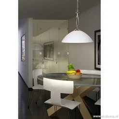 Hanglamp Capri staal/glas woonkamer></noscript>Straluma Online
