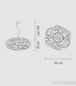 Hanglamp Clizia 53cm fumé></noscript>Straluma Online
