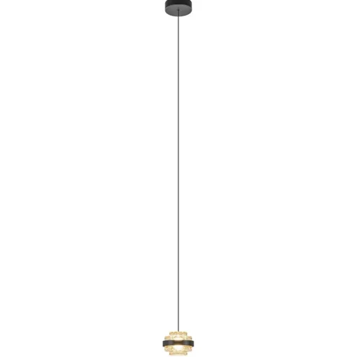 Hanglamp Dynasty 1L zwart/amber>Straluma Best