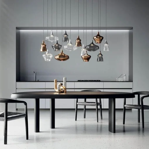 Hanglamp Italiaans design retro smoke glas inclusief LED>Straluma Discount