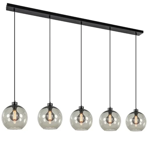 Hanglamp 5L balk + smoke glas 160cm>Straluma Discount