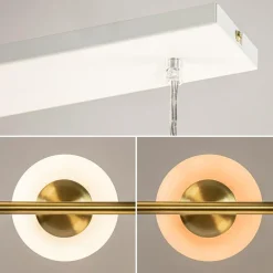 Hanglamp 6L brass met opaal bolglas></noscript>Straluma Discount