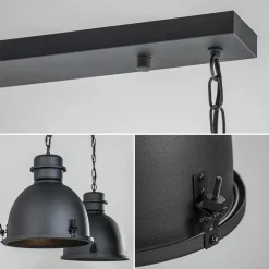 Hanglamp 2L industrieel zwart/grill></noscript>Straluma Discount