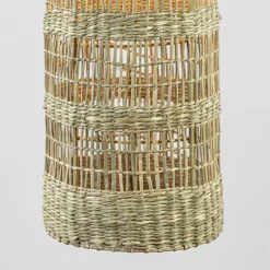 Hanglamp Latika smal zeegras naturel met zwart></noscript>Straluma Outlet