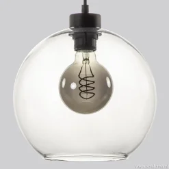Hanglamp 3-lichts rond glas helder 25 cm></noscript>Straluma Hot