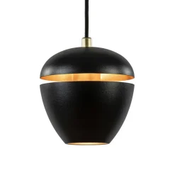 Hanglamp 3-lichts rond zwart/goud></noscript>Straluma Discount