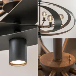 Hanglamp Malibu industrial dark></noscript>Straluma