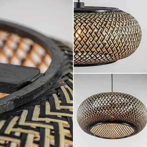 Hanglamp Maze bamboe/zwart 60cm>Straluma Outlet