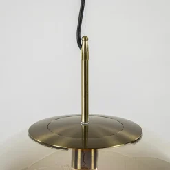 Hanglamp Medina 48cm messing + amber glas></noscript>Straluma Hot