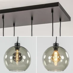 Hanglamp multipendel 11-L zwart smoke glas 20+25cm></noscript>Straluma New
