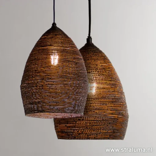 Hanglamp Nayla zwart/matgoud>Straluma New